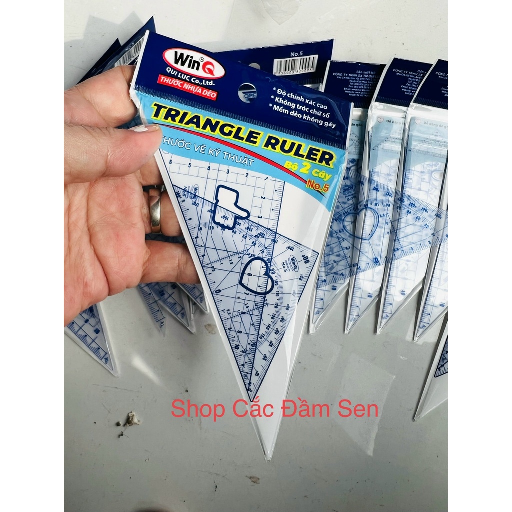 Thước kẻ học sinh, Thước kẻ WinQ đo độ/Eke/ thước dẻo 20cm-30cm