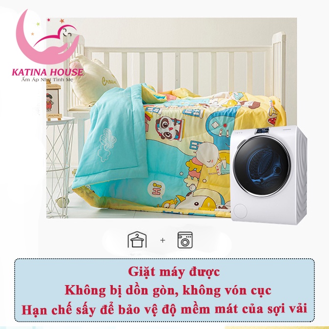 Mền cho bé đi học mềm mượt mát 1.2x1.5m, lụa mỏng siêu mềm mịn mát phù hợp cho bé đắp hè, dùng phòng máy lạnh