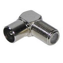 Jack F5 sang RF antenna tivi (loại vuông góc)