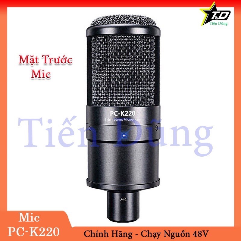 Mic Thu Âm Takstar PC K220 ⚡FREESHIP⚡ Phiên Bản Mới Chính Hãng Hỗ Trợ Thu Âm Livestream Và Karaoke