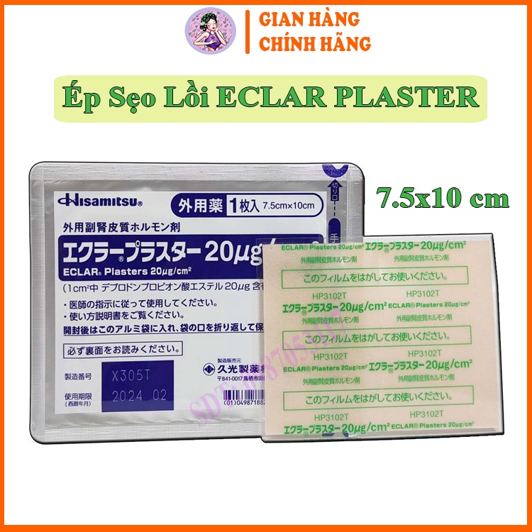 Miếng Dán Ép Sẹo Lồi ECLAR PLASTER (HISAMITSU Nhật bản)