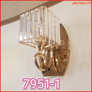 Đèn Tường Chao Pha Lê T7951 Trang Trí Phòng Khách,Phòng Ngủ,Đui Bóng Đèn Thông Dụng E27,Tặng Kèm Bóng Đèn Led Cao Cấp