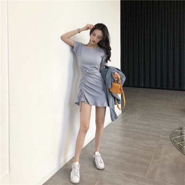 Đầm Body Đuôi Cá Rút Dây Bên Chất Thun Gân Mềm Mại - VN06