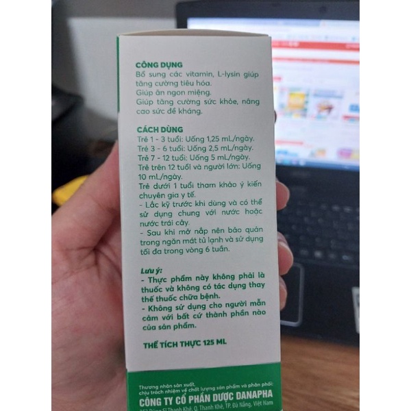 Siro Multi Vitamin DS-Kids  - Bổ sung Vitamin và giúp ăn ngon miệng