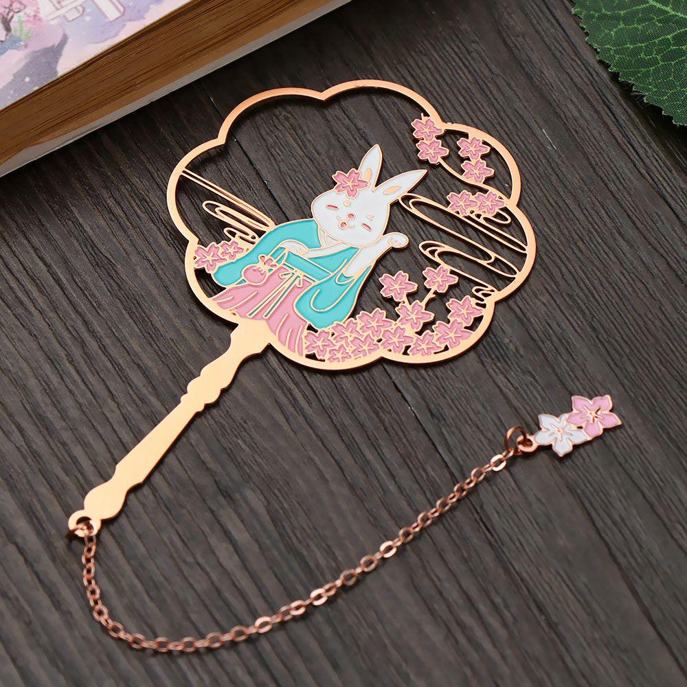 Lanfy Đánh Dấu Trang Sách Bằng Đồng Thau Mặt Dây Tua Rua Cổ Điển Cho Trường Học /