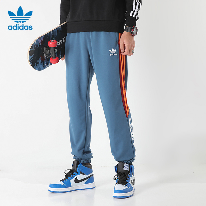 Quần dài thể thao Adidas Trefoil kẻ 3 sọc 100% 12.12