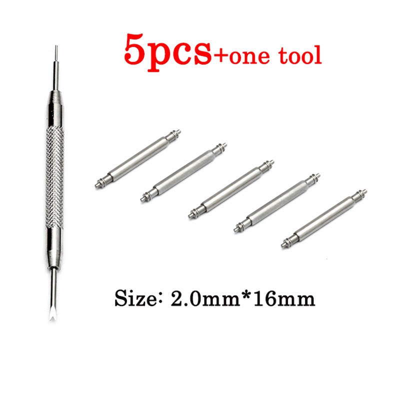 2mm Độ Dày Đồng Hồ Chân Lò Xo Đồng Hồ Thanh Dành Cho G-SHOCK DW5600 GA100 DW6900 AW590 Dây Đeo Thép 