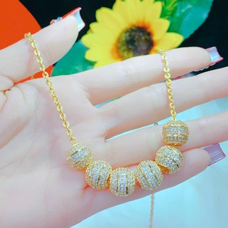 Dây chuyền đính đá đẳng cấp hd210102 không đen, không ngứa, phụ kiện sang chảnh.