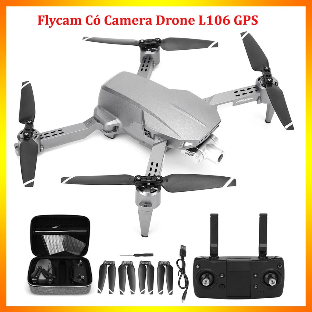 Flycam Giá Rẻ Mini 4K L106 💥 Bảo Hành 12 Tháng 💥 Máy Bay Drone Có Camera Không Người Lái - Động Cơ Không Chổi Than