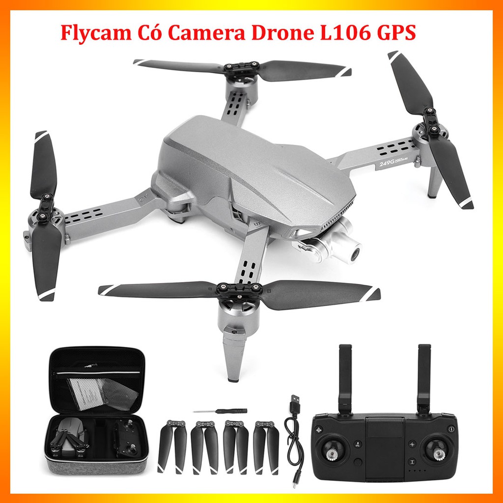 Flycam Giá Rẻ Mini 4K L106  Bảo Hành 12 Tháng  Máy Bay Drone Có Camera Không Người Lái - Động Cơ Không Chổi Than