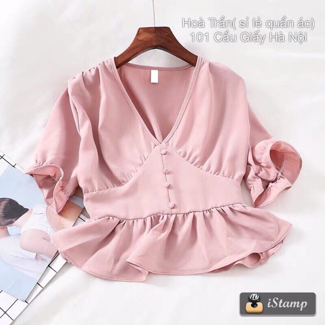 Áo babydoll cúc(ảnh+vdeo)