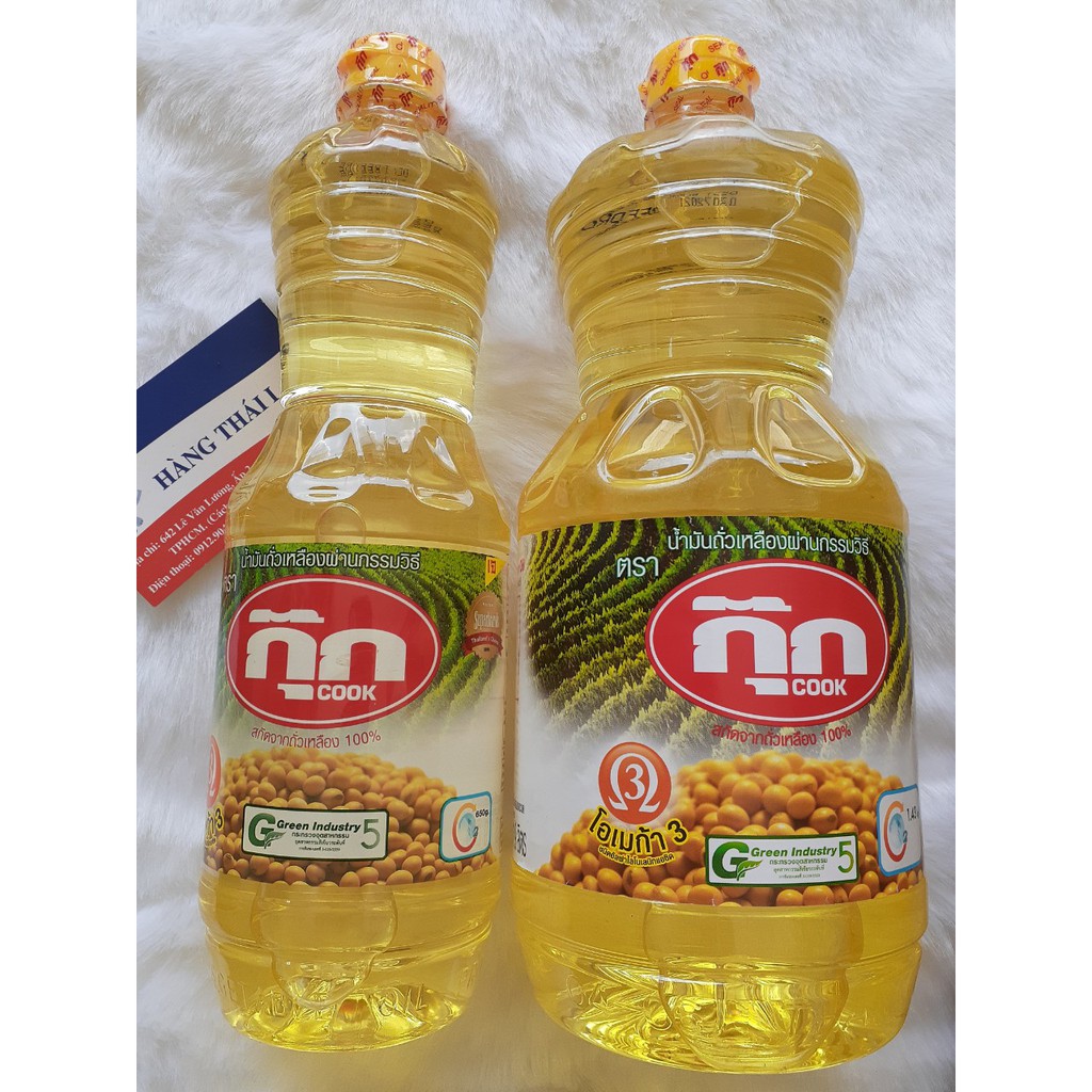 Dầu ăn đậu nành Thái Lan loại 1 lít và 1,9 lít
