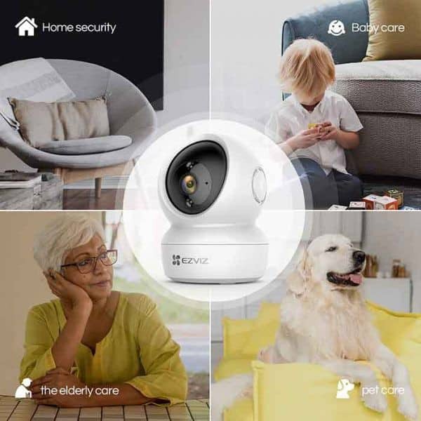 Camera Wifi Trong Nhà Xoay 360 Ezviz C6N CV246 C6CN 2M 4M 2K 1080P FULL HD [Có cổng Lan] Bảo Hành 24TH