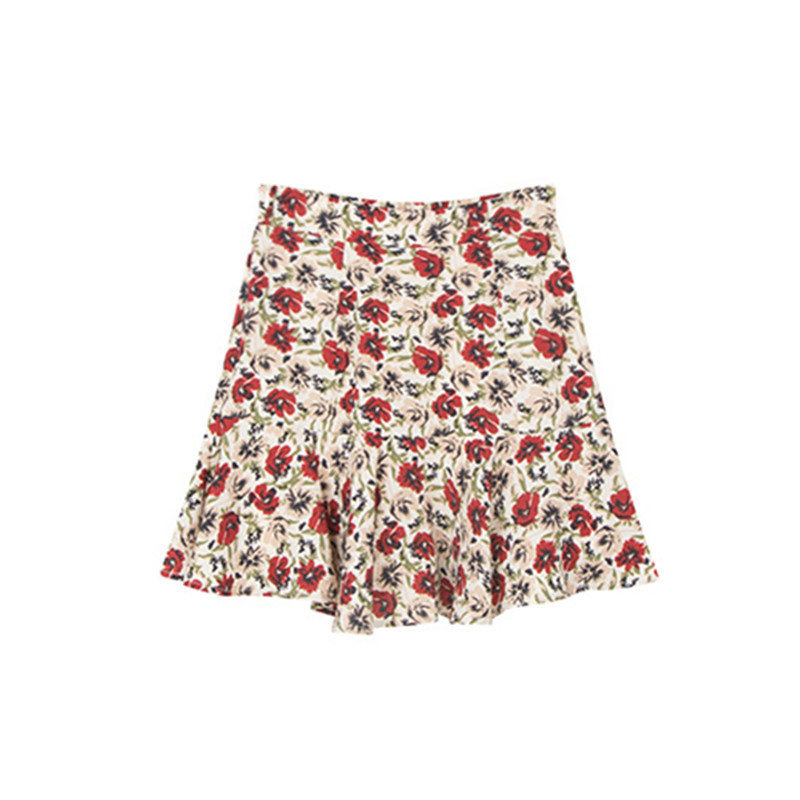 Chân Váy Chữ A Lưng Cao Chất Chiffon Hoạ Tiết Hoa Nữ Tính | BigBuy360 - bigbuy360.vn