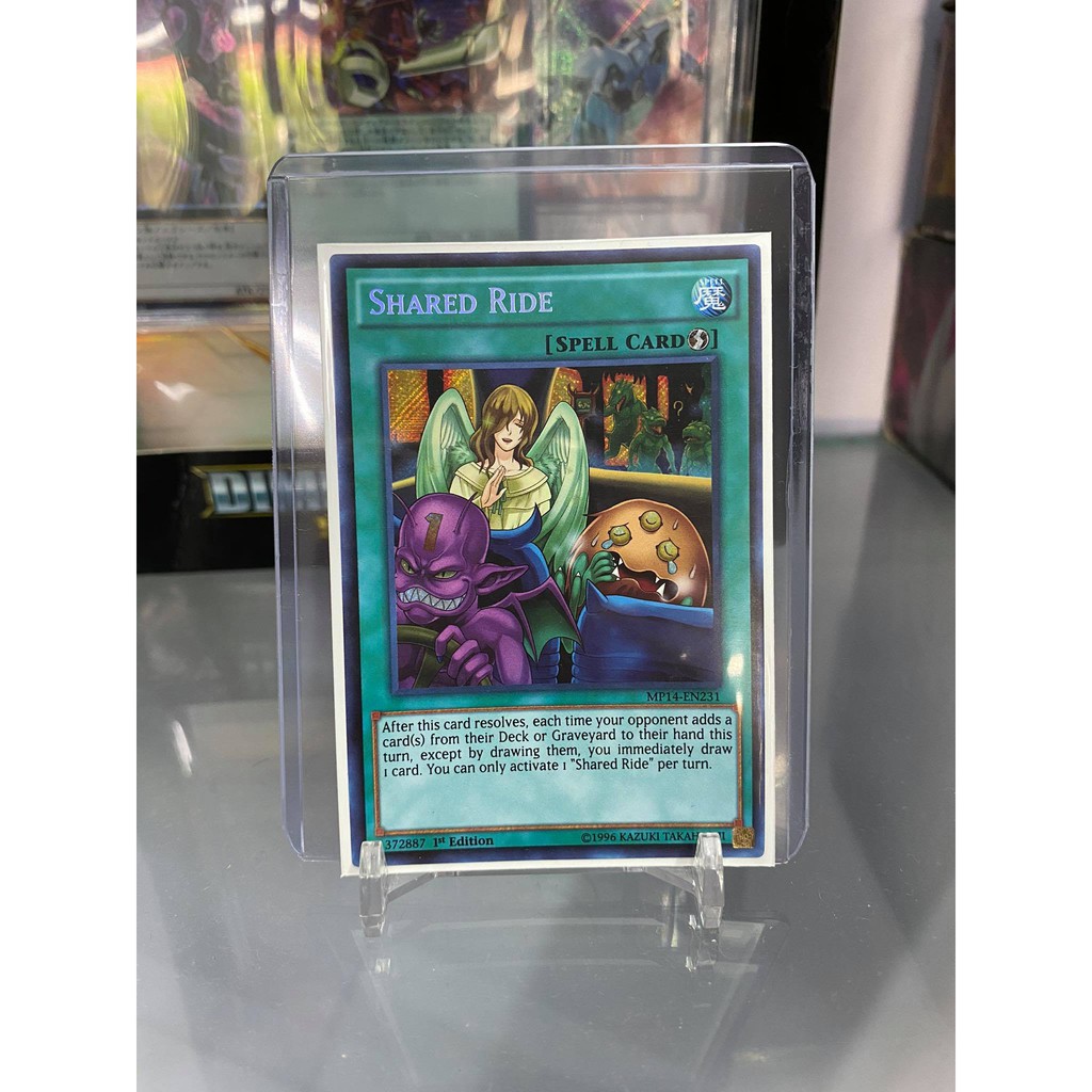 [ Dưa Hấu Yugioh ] Lá bài thẻ bài Shared Ride - Secret Rare - Tặng bọc bài nhựa bảo quản