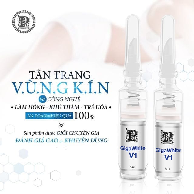 Kem Làm Hồng Nhũ Hoa Nuwhite N1 &amp; Làm Hồng Vùng Kín Giga White V1 - Hàng Cao Cấp Nhập Khẩu USA Chính Hãng.