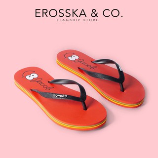 Dép kẹp xỏ ngón đi biển in hoa văn dễ thương Erosska - DK013