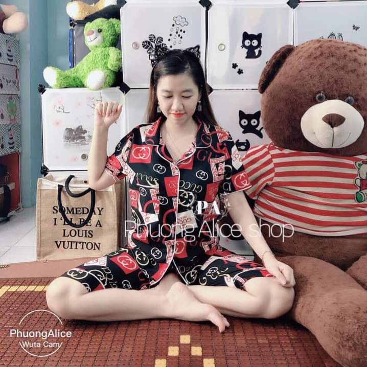 Pijama Lửng Vải Kate Thái Loại 1 Mềm Mịn Siêu Rẻ Đẹp Cam kết đúng mẫu freesize dưới