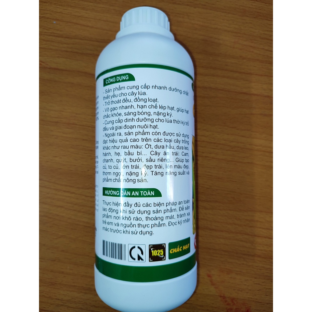 CHẮC HẠT CHAI 1 LÍT- phân bón vi lượng cho lúa