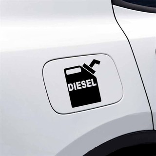 Tem Dán Nắp Bình Dầu Cho Ô Tô Chạy Máy Dầu Diesel - Sticker Dán Ô Tô Phản Quang