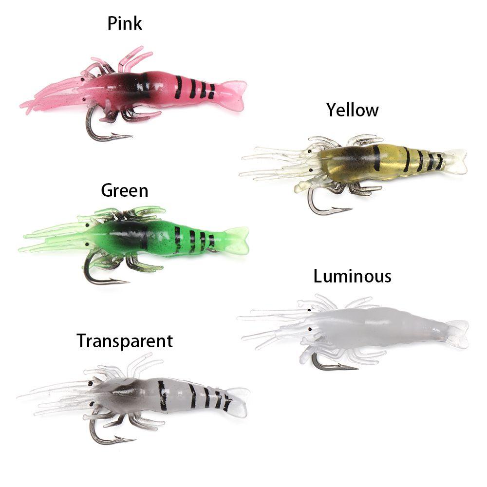 MYRONGVN Bộ 10 Mồi Câu Cá Silicone Hình Con Sâu Phát Sáng