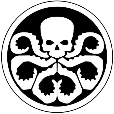 Hình dán decal sticker HYDRA, hình dán Marvel, hình dán sticker laptop