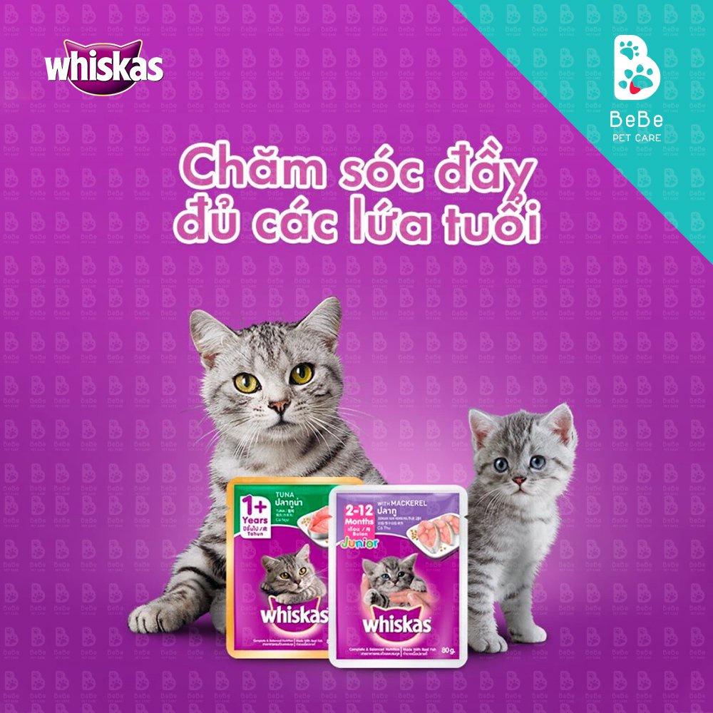 Thức ăn Pate WHISKAS Cho Mèo 85Gr