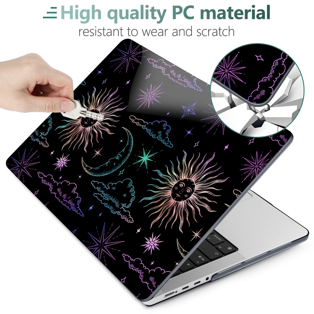 Ốp máy tính bảng BATIANDA thích hợp cho MacBook Pro Air M2 M1 A2681 A2338 A2337 A2179 A1932 Pro13/ 14/ 16 M1 2021 A2442