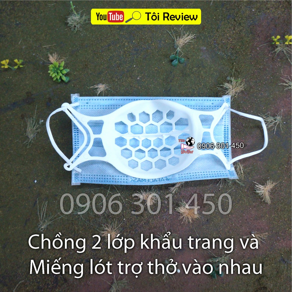 Đánh giá Miếng lót trợ thở cho khẩu trang, Giúp bạn đeo khẩu trang dễ dàng hơn, có thể tái sử dụng nhiều lần