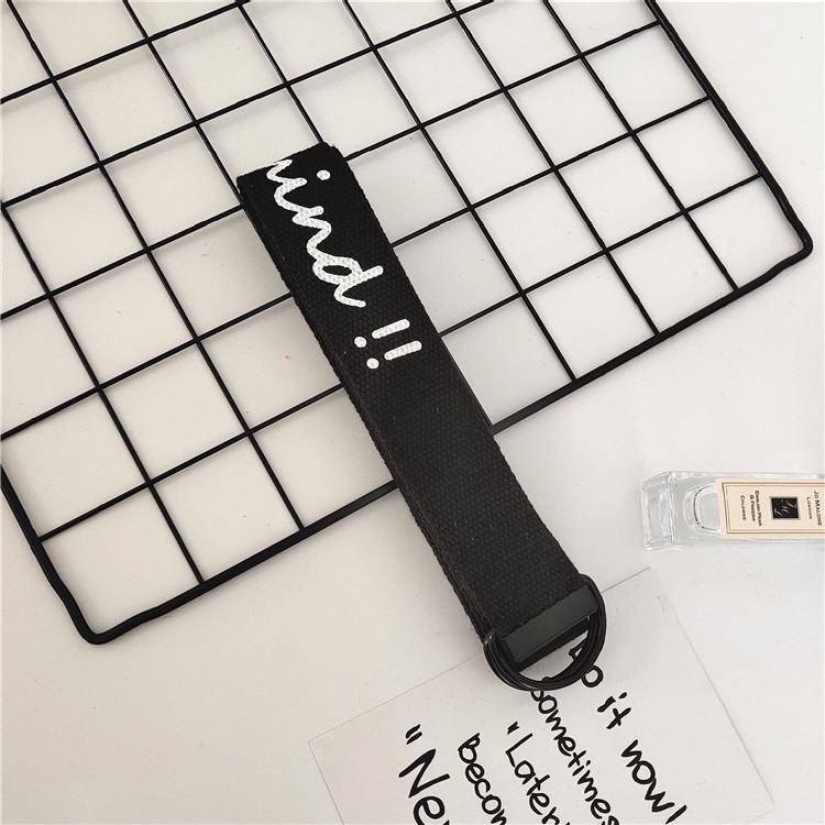 Dây thắt lưng vải canvas phong cách thời trang cho nữ