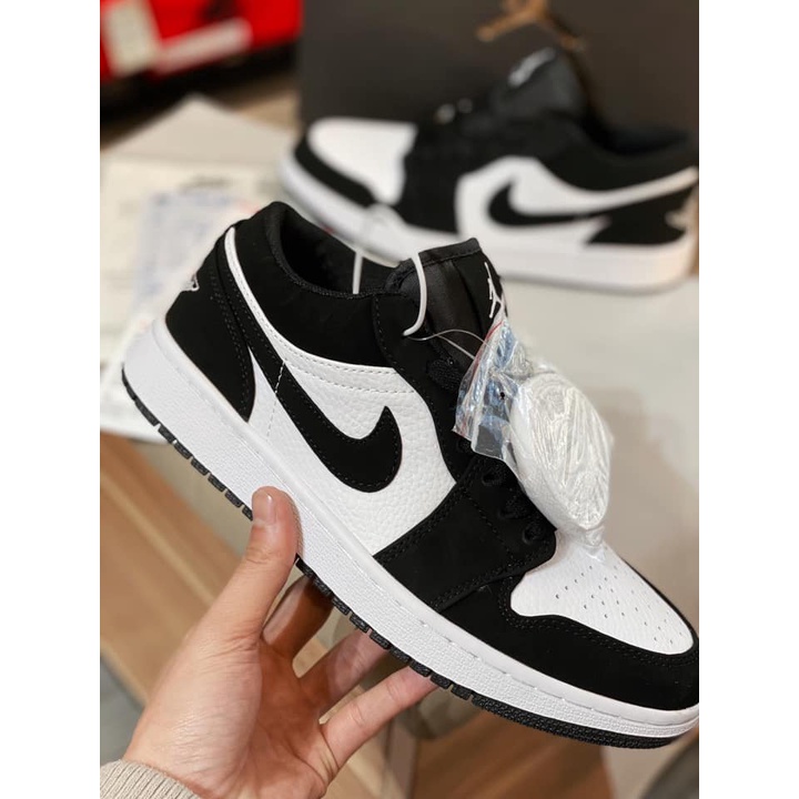 Giày Jordan cổ thấp Panda màu đen trắng nam nữ, Giày Jordan 1 low đen trắng quốc dân cực dễ phối đồ, Sneaker JD1 đen đẹp | BigBuy360 - bigbuy360.vn