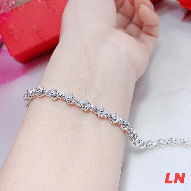 LẮC TAY NỮ DÁNG MỀM BẠC Ý S925 - LẮC TAY BI PHAY SANG CHẢNH