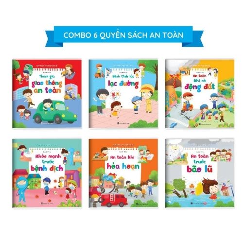 Sách Combo Cẩm nang an toàn cho bé bộ 6 cuốn có file nghe đọc