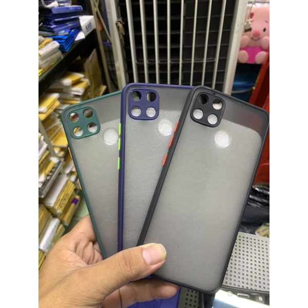 Ốp lưng Realme C21Y viền dẻo lưng mờ bảo vệ cam