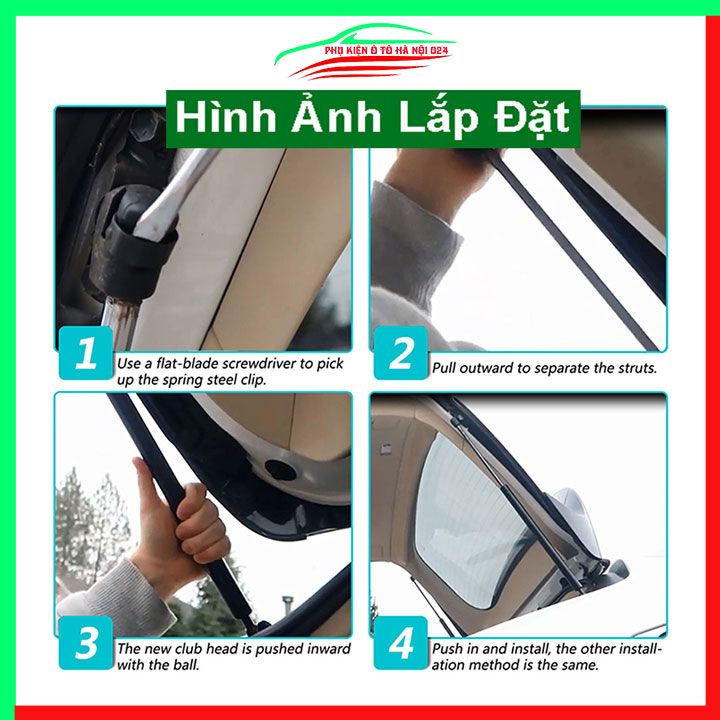 Bộ ty thủy lực ben hơi chống cốp sau Lexus RX350 RX450h 2010-2015 kèm phụ kiện lắp