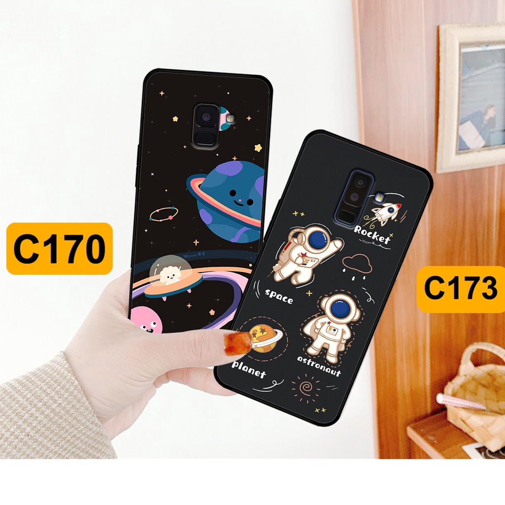 Ốp Samsung A6 2018 - A6 Plus - A8 2018 - A8 Plus in hình astronaut, phi hành gia vũ trụ hottrend, độc đáo, cá tính.