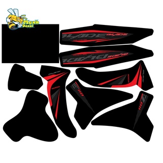 TEM TRÙM WAVE BLADE 110 ĐỎ ĐEN