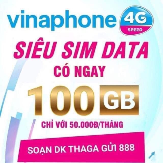 Sim 4G VinaPhone vào mạng có 100GB tốc độ cao/tháng Sim Thả Ga dùng trong tỉnh Quảng Ninh