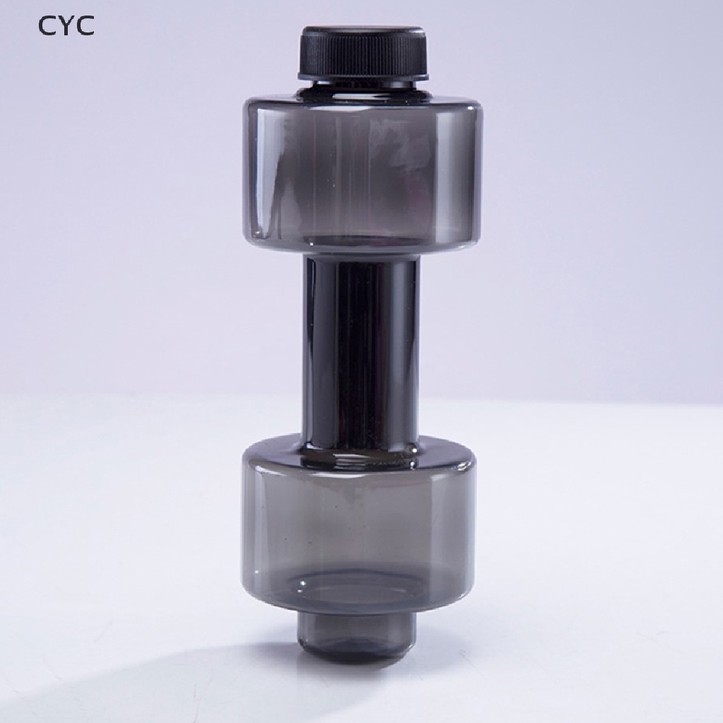 CYC Dumbbell Plastic Bottle 550ML Sports Water Bottles Portable Leakproof Dumbbell CY