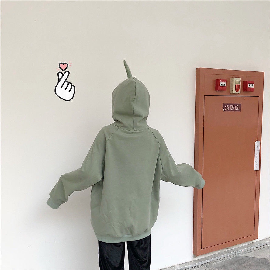 Áo khoác sweater bằng vải lông dáng rộng có ăng ten màu tím thời trang thu đông cho nữ sinh 10.13 | BigBuy360 - bigbuy360.vn