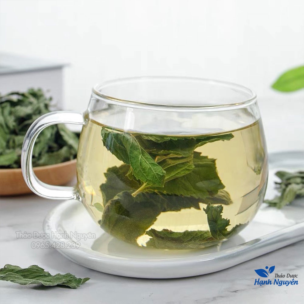 Lá bạc hà sấy lạnh 500g (Khô, thơm, lá bạc hà xông hơi giải cảm) - Thảo Dược Hạnh Nguyên