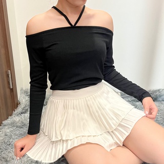 Áo Trể Vai Dài Tay Nữ