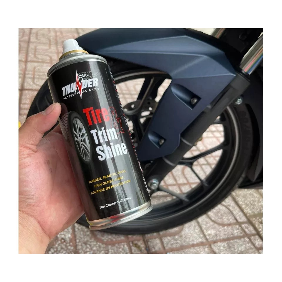 Dưỡng, Phục Hồi Nhựa Nhám, Bóng Vỏ Xe Thunder Tire Trim Shine Chính Hãng Dùng Cho Oto - Xe Máy