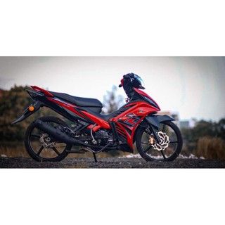 Tem rời exciter 135 đỏ đen lc - decal huyentran