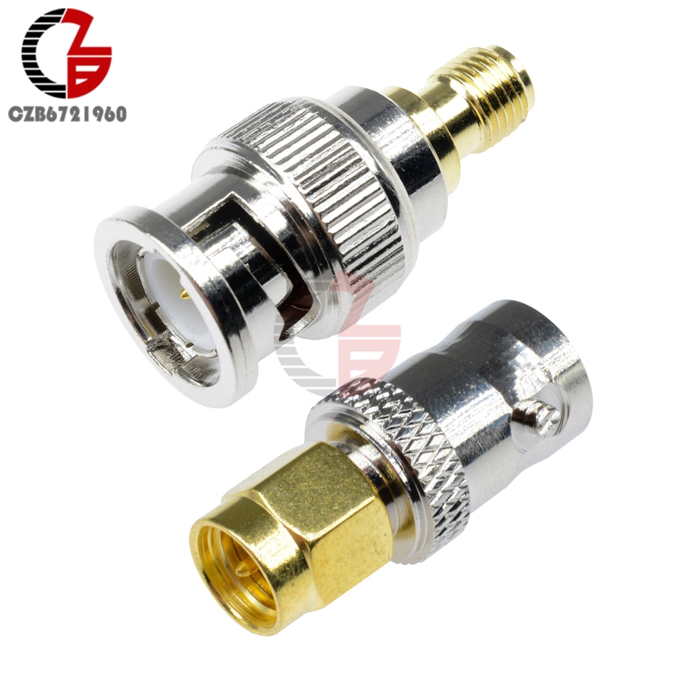RF Coax Coaxial SMA Male Plug to BNC Female BNC Fmale to SMA Female M/F Radio Antenna Connector Adapter