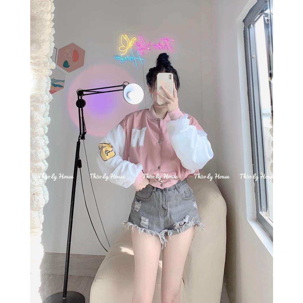 Áo khoát dù nữ chữ W bao chất siêu hot-A847