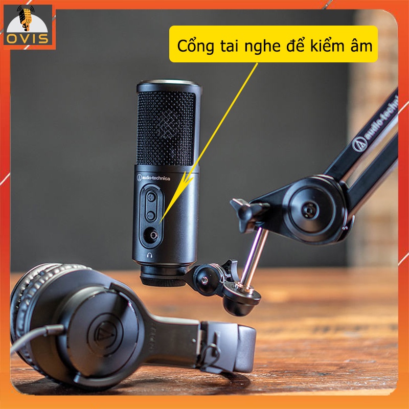 Micro Thu Âm Kết Nối Chuẩn USB Tương Thích Các Thiết Bị Type-C | Audio Technica ATR2500X-USB