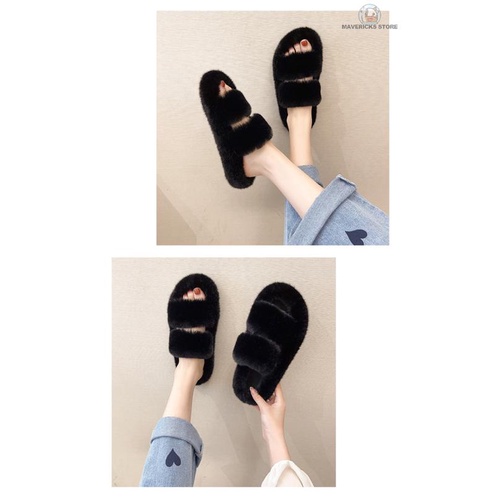 Dép bông đi trong nhà cỡ lớn phong cách Hàn Quốc xinh xắn