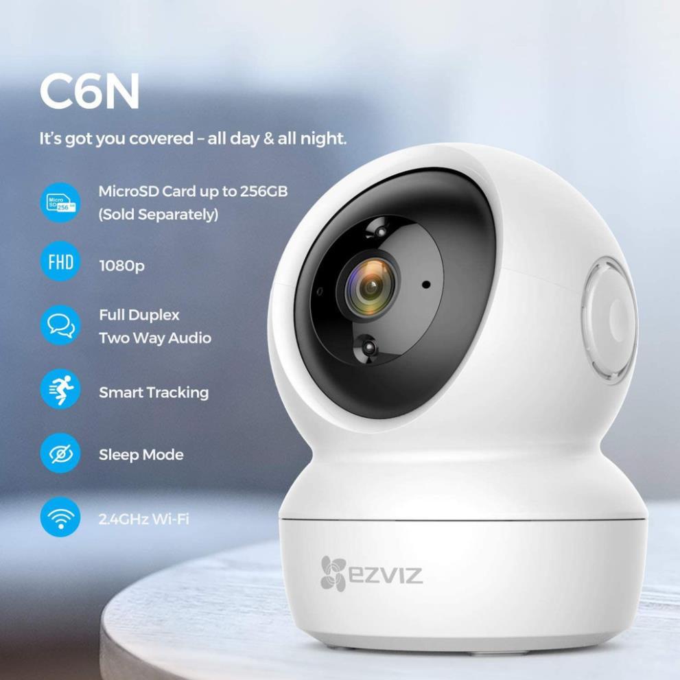 Camera Wifi Ezviz C6N  1080P 2Mp - Camera Không Dây, Xoay 360, Đàm Thoại 2 Chiều