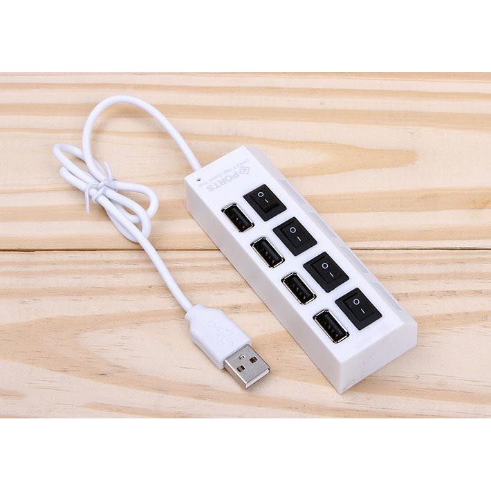 Thiết bị chia cổng USB 4 cổng có công tắc